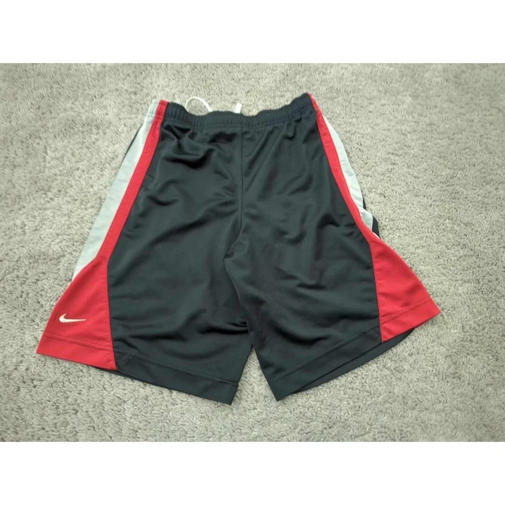 Nike Shorts Youth Boys M Black Side Stripes Drawstring‎ Basketball Athletic